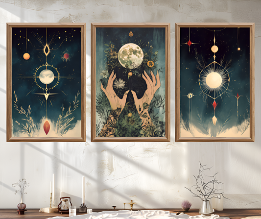 Poster de décoration murale bohème mystique affiche décorative artistique et moderne