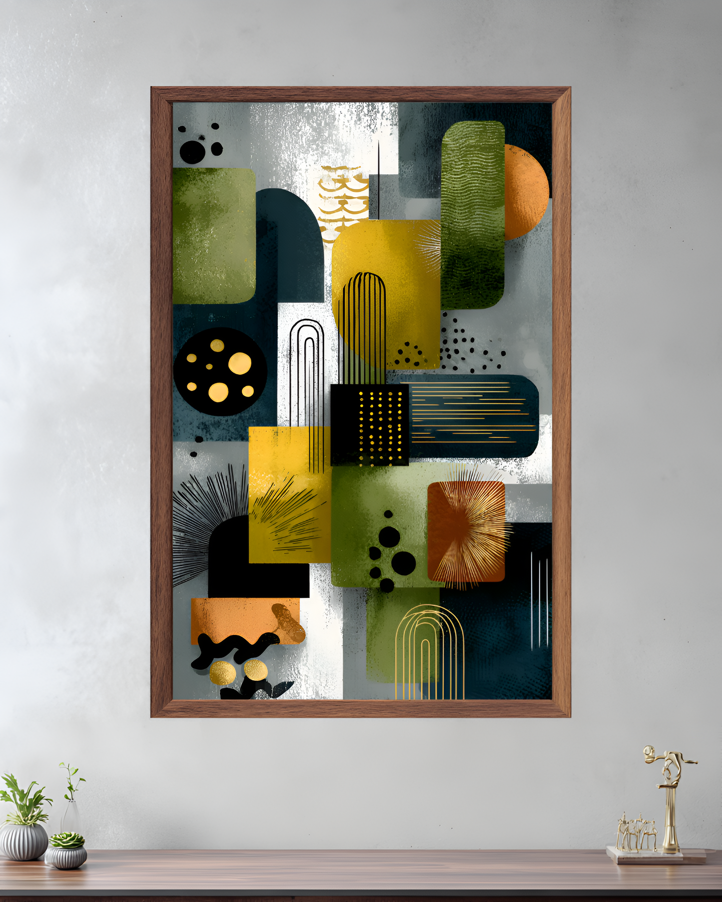 Poster de décoration murale art déco abstrait affiche murale contemporaine