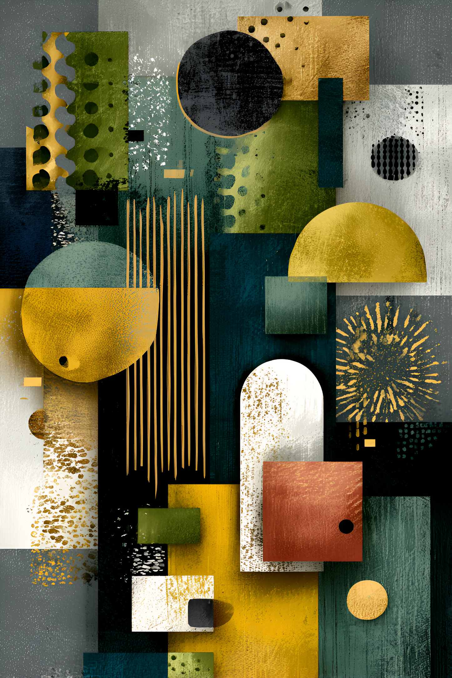 Poster de décoration murale art déco abstrait affiche murale contemporaine