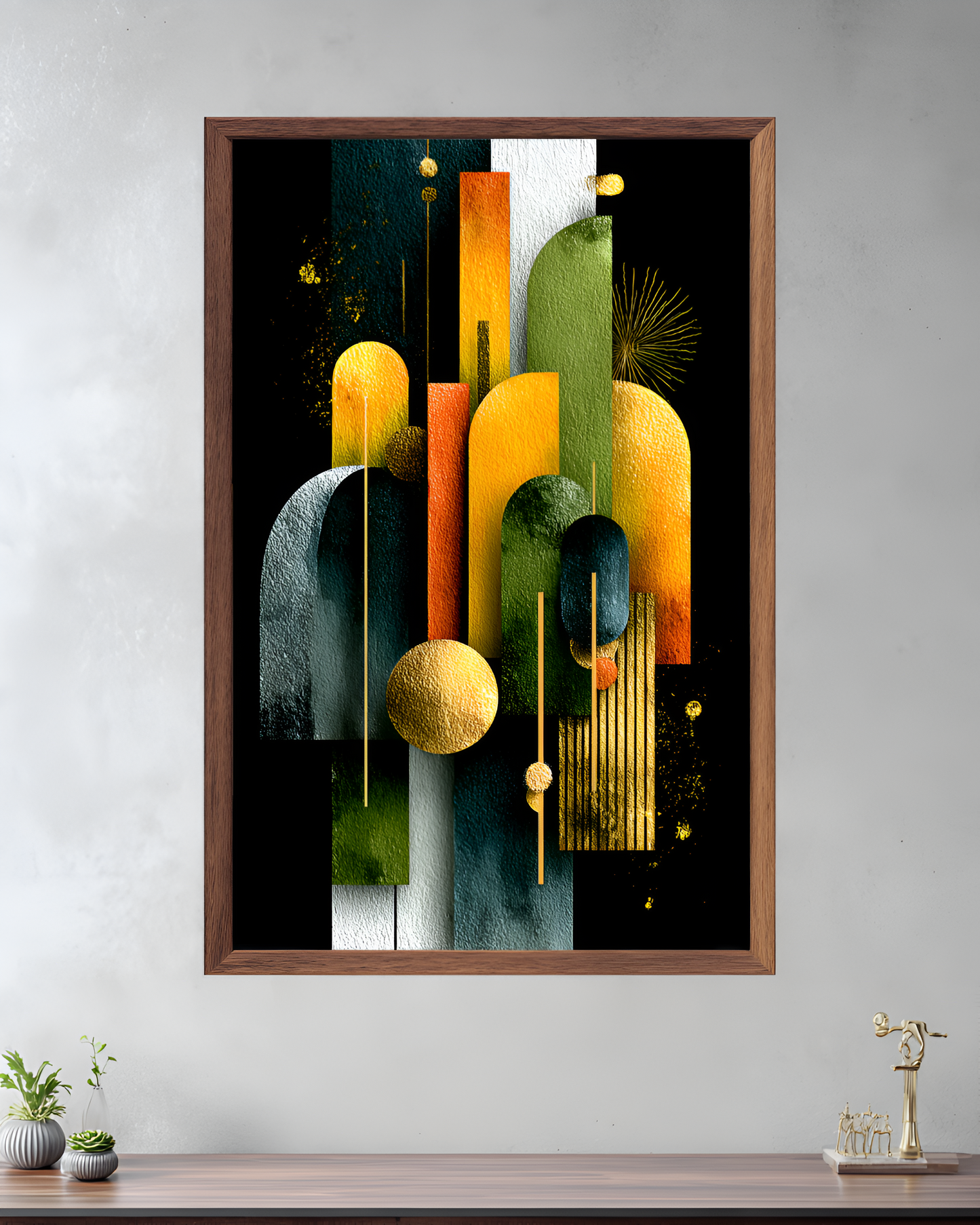 Poster de décoration murale art déco abstrait affiche murale contemporaine
