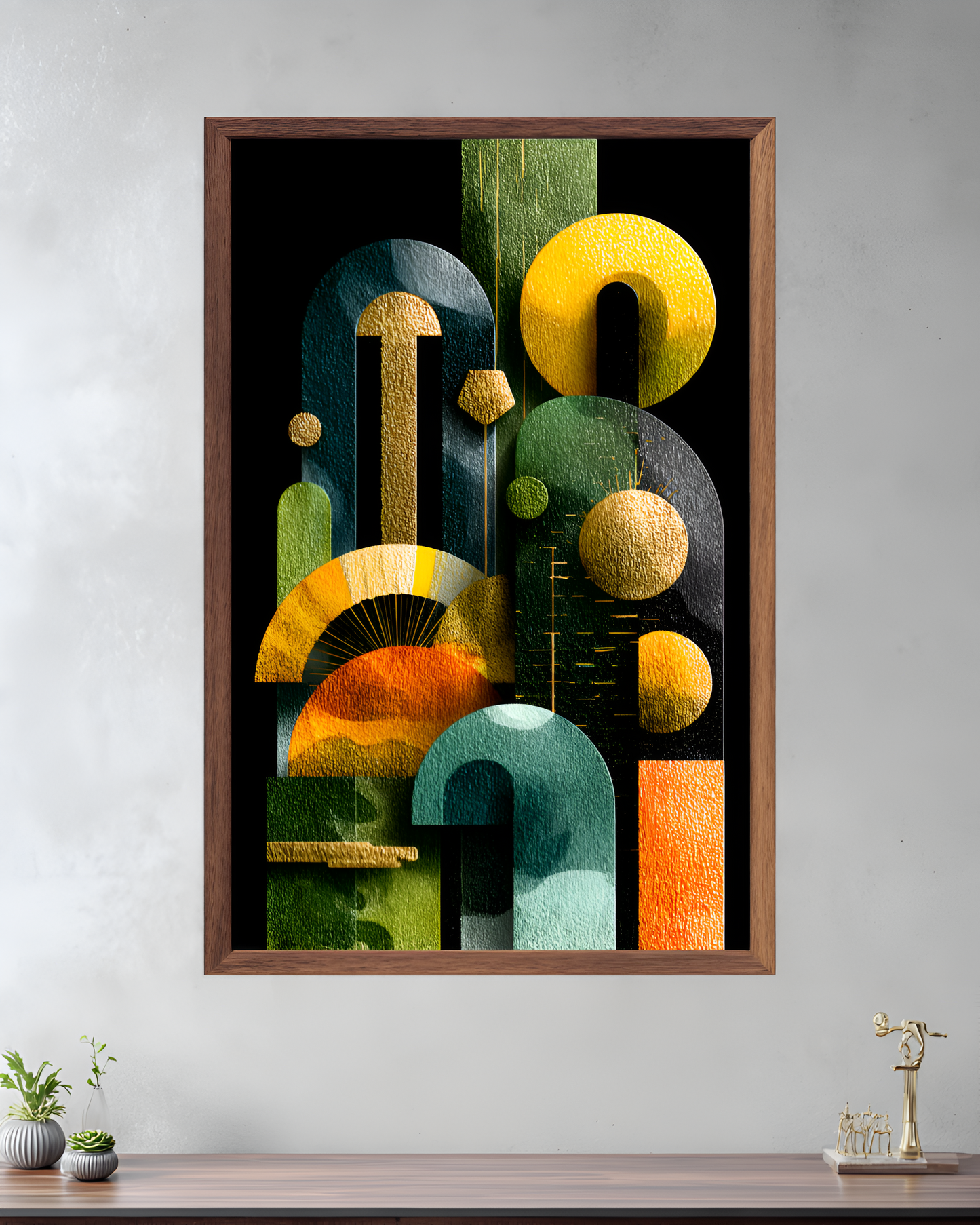 Poster de décoration murale art déco abstrait affiche murale contemporaine