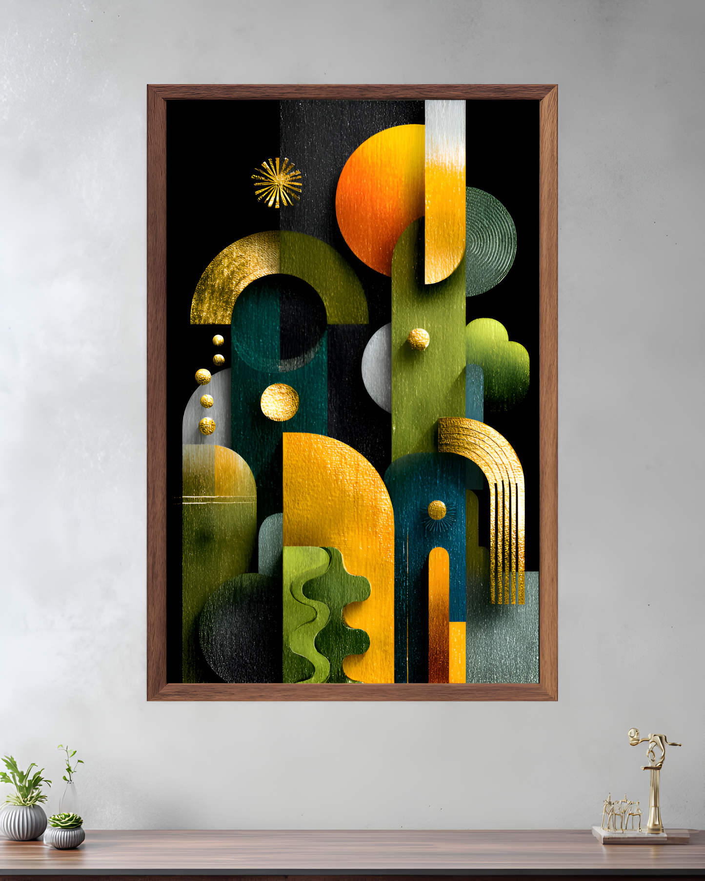 Poster de décoration murale art déco abstrait affiche murale contemporaine