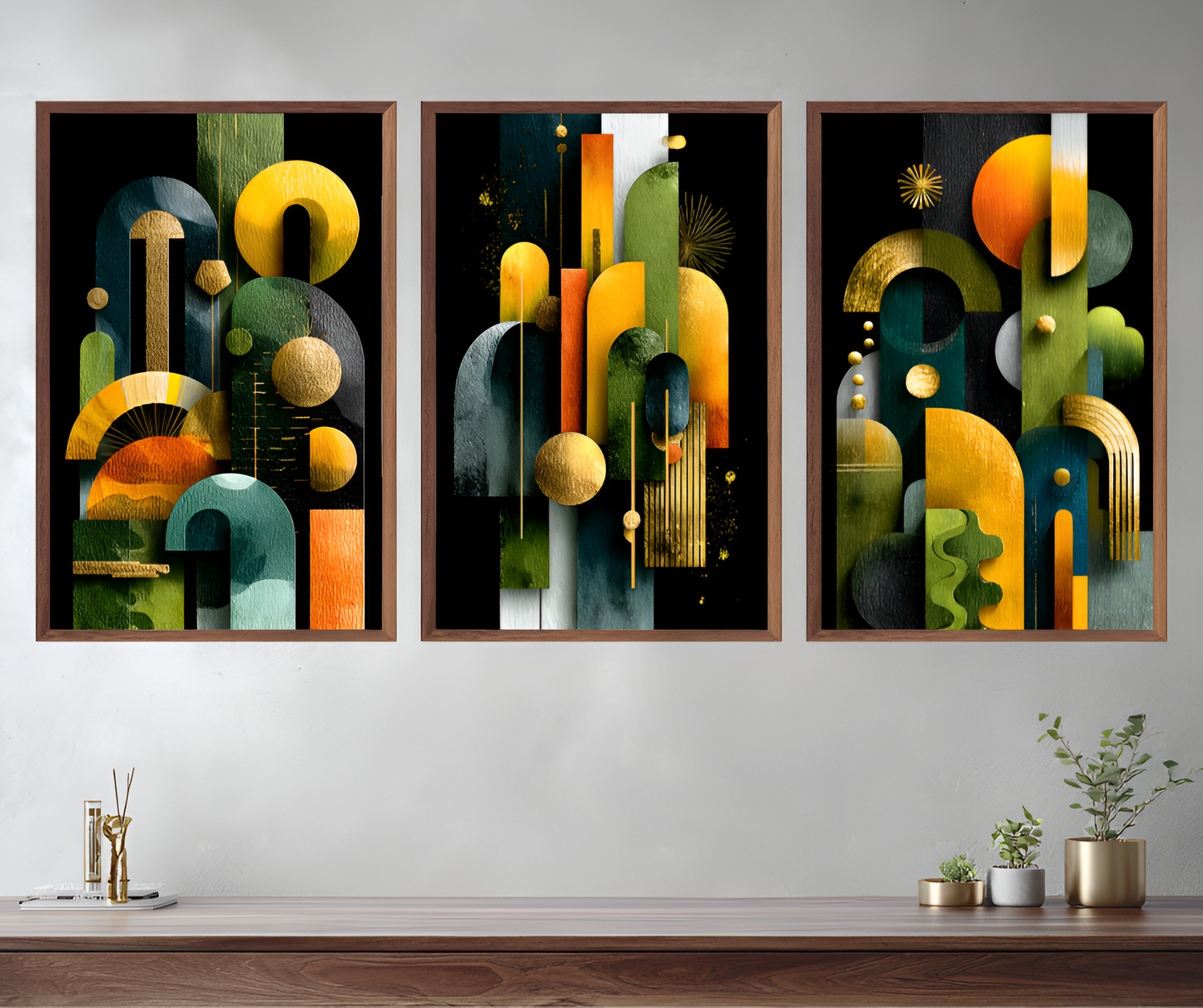 Poster de décoration murale art déco abstrait affiche murale contemporaine