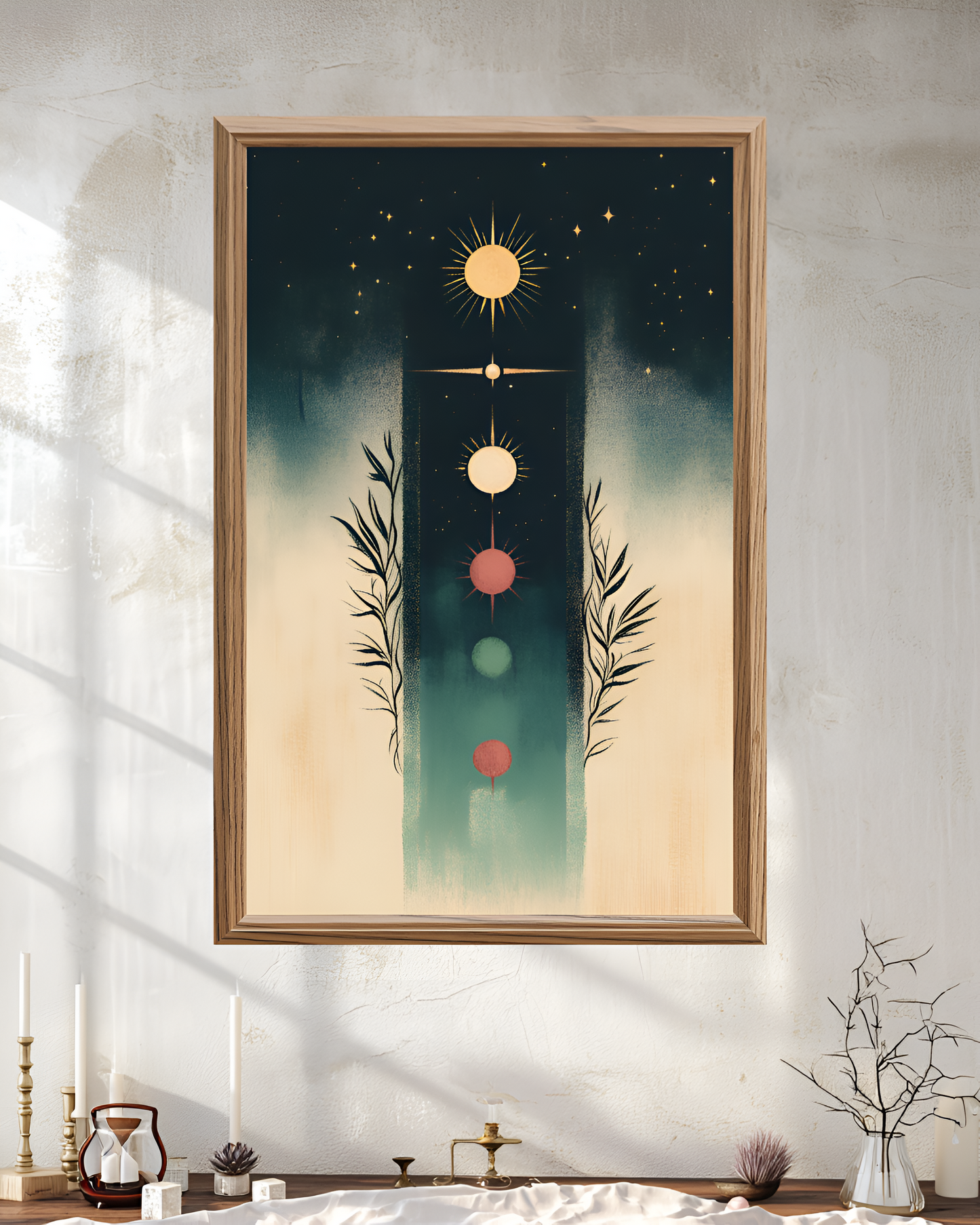 Poster de décoration murale bohème mystique affiche décorative artistique et moderne