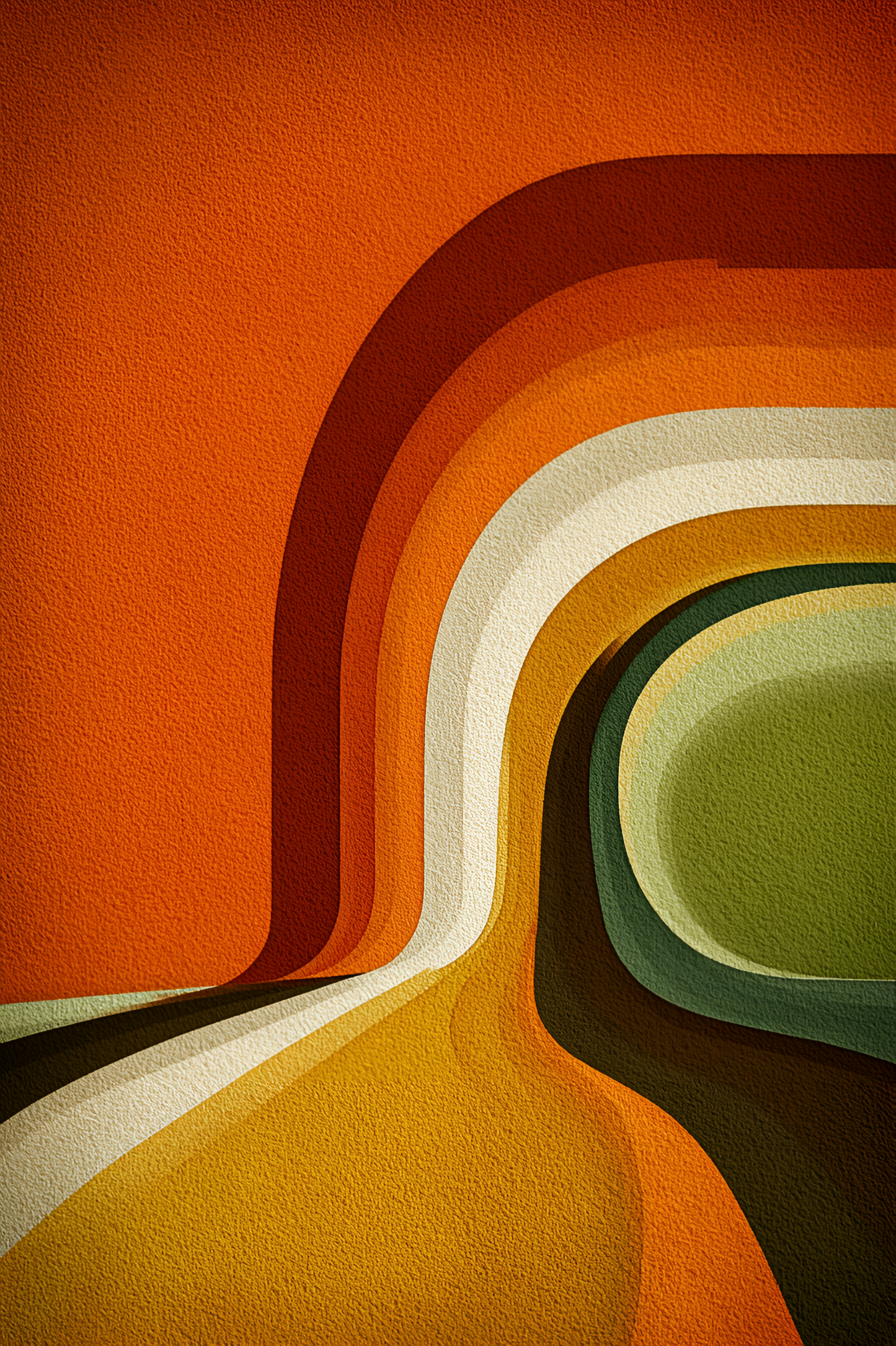 Poster de décoration murale minimaliste vintage affiche seventies rétro