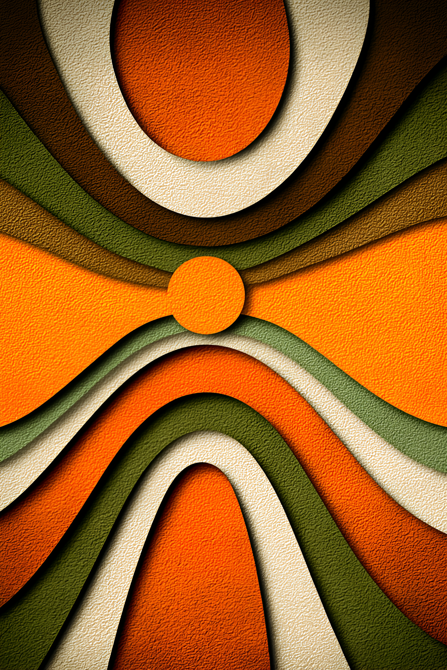 Poster de décoration murale minimaliste vintage affiche seventies rétro