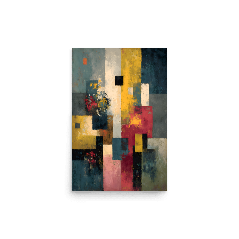 poster de décoration murale abstrait floral