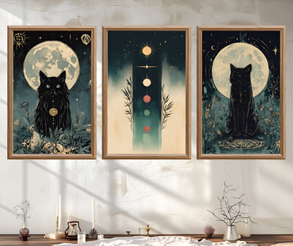 Poster de décoration murale bohème mystique affiche décorative artistique et moderne