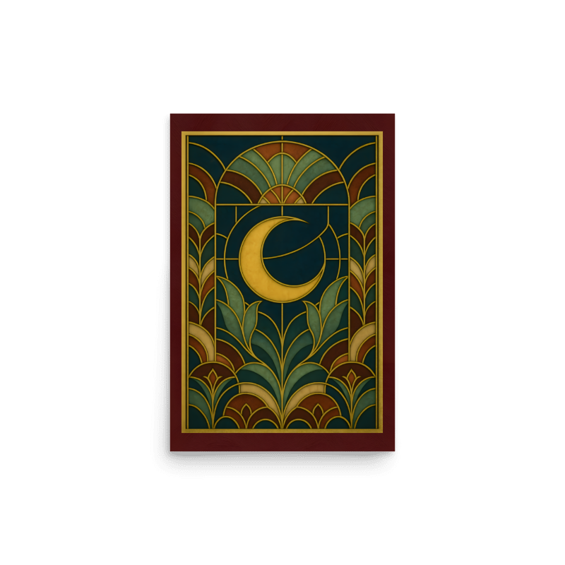 Lune en bouton | Décoration murale