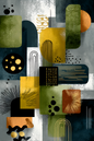 Poster de décoration murale art déco abstrait affiche murale contemporaine