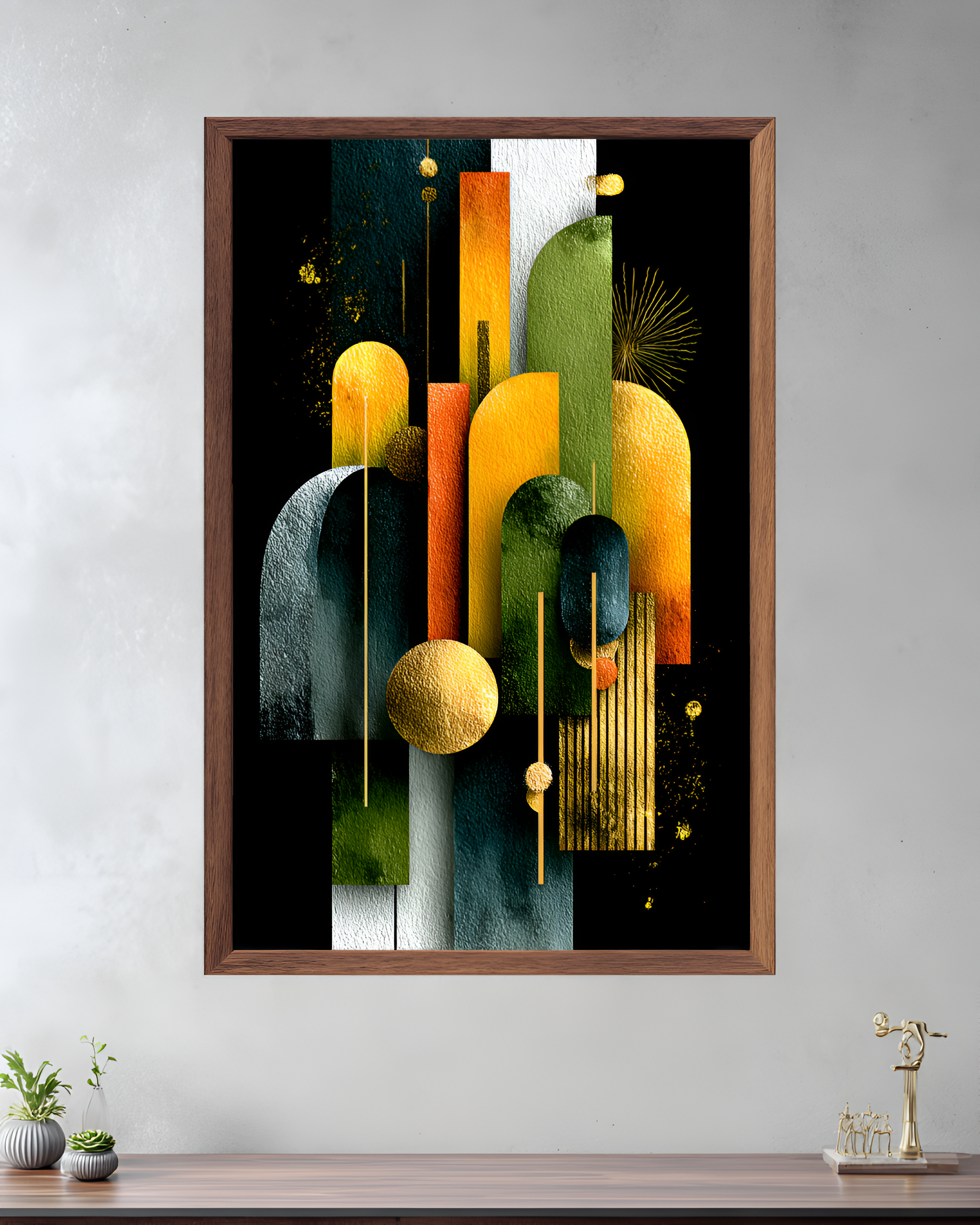 Poster de décoration murale art déco abstrait affiche murale contemporaine