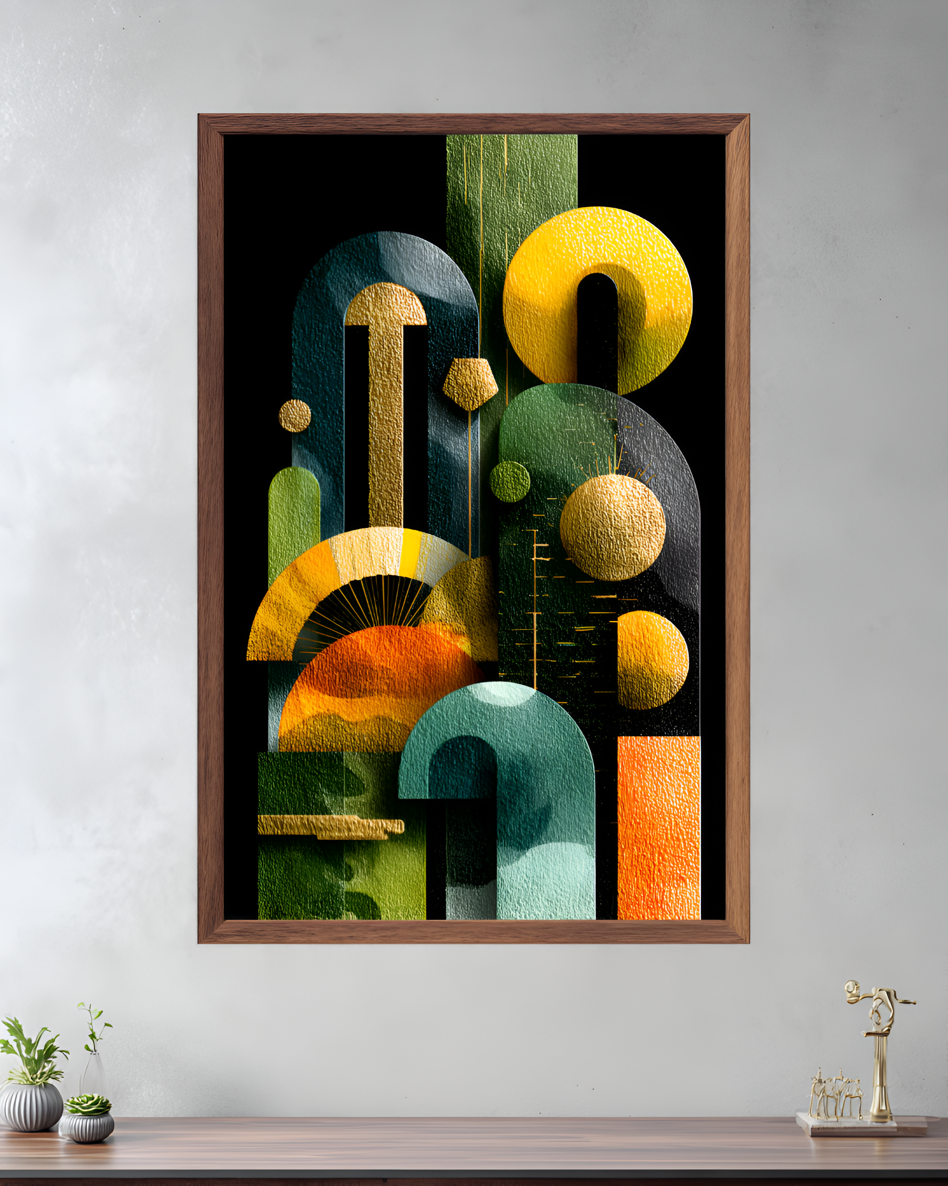Poster de décoration murale art déco abstrait affiche murale contemporaine
