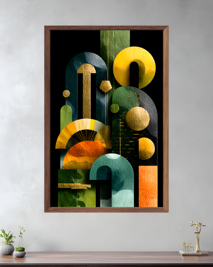 Poster de décoration murale art déco abstrait affiche murale contemporaine