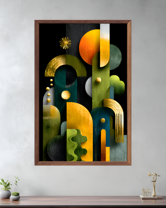 Poster de décoration murale art déco abstrait affiche murale contemporaine