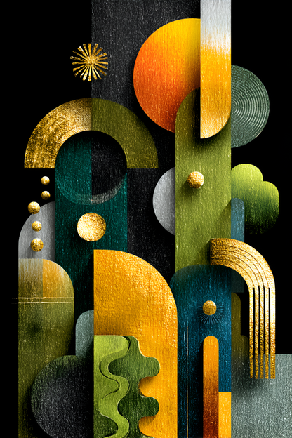 Poster de décoration murale art déco abstrait affiche murale contemporaine