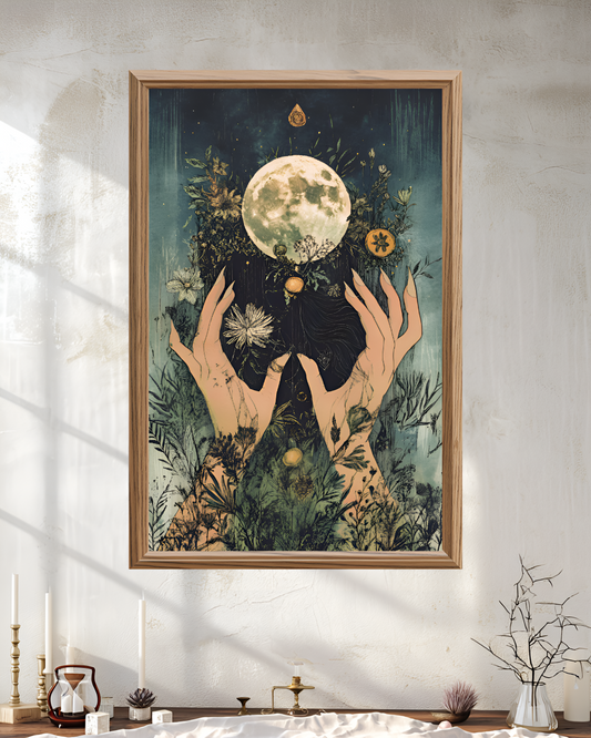 Poster de décoration murale bohème mystique affiche décorative artistique et moderne