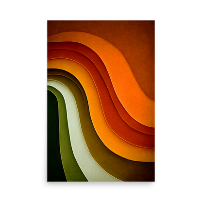 Poster de décoration murale minimaliste vintage affiche seventies rétro