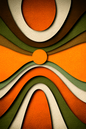 Poster de décoration murale minimaliste vintage affiche seventies rétro